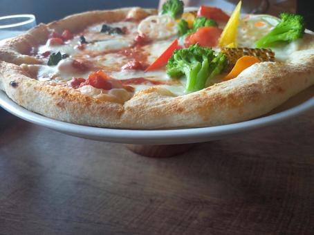 2種類のピザ ピザ,イタリアン,ランチの写真素材