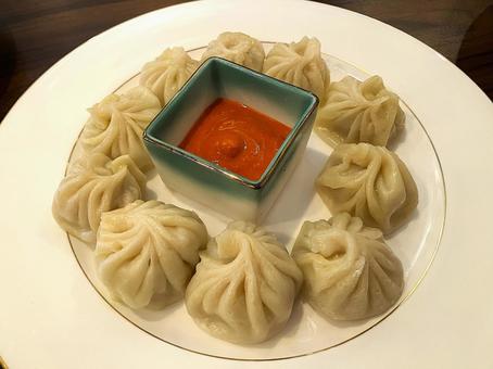 モモ モモ インド料理,ネパール料理,エスニックの写真素材