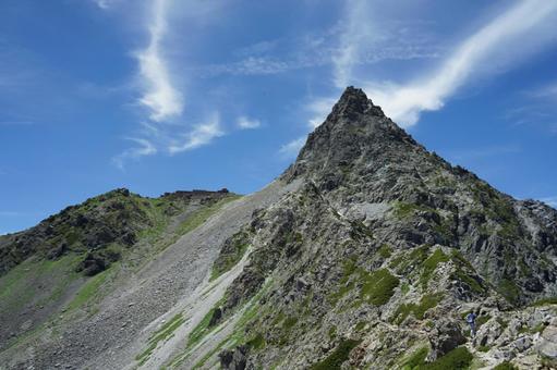 夏の槍ヶ岳3 夏の槍ヶ岳3の写真