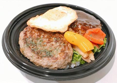 ロコモコ ロコモコ ロコモコ,ロコモコ丼,ハワイの写真素材