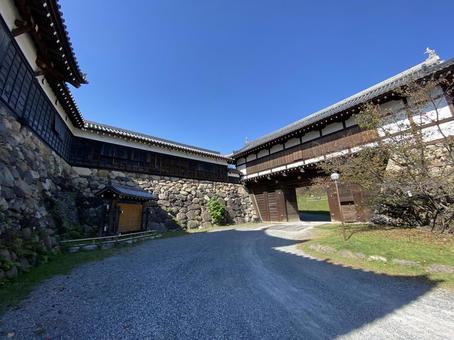 Photo, koriyama castle, jaws of death, cocoon shaped tiger mouth, 