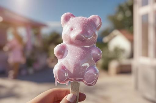 夏の猛暑で溶けるアイスクリーム 夏の猛暑で溶けるアイスクリームの写真