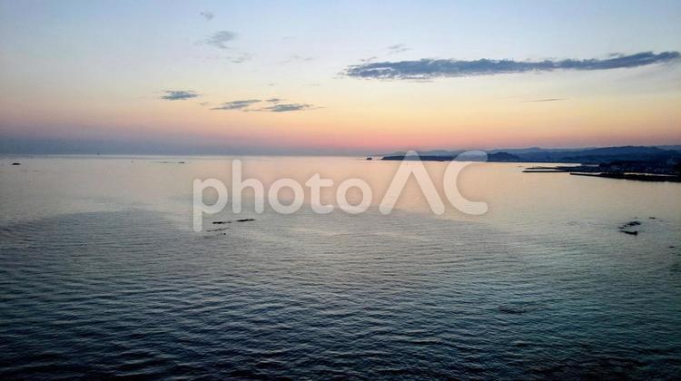 海　サンセット　和歌山　2 海,穏やか,空の写真素材