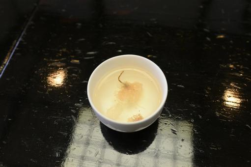 Photo, sakura, cherry blossom tea, a cup of tea, 