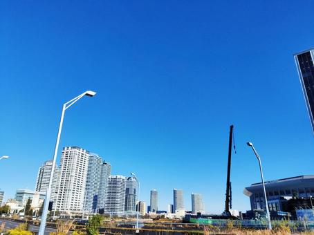冬の横浜みなとみらいの風景 横浜,みなとみらい,日本の写真素材
