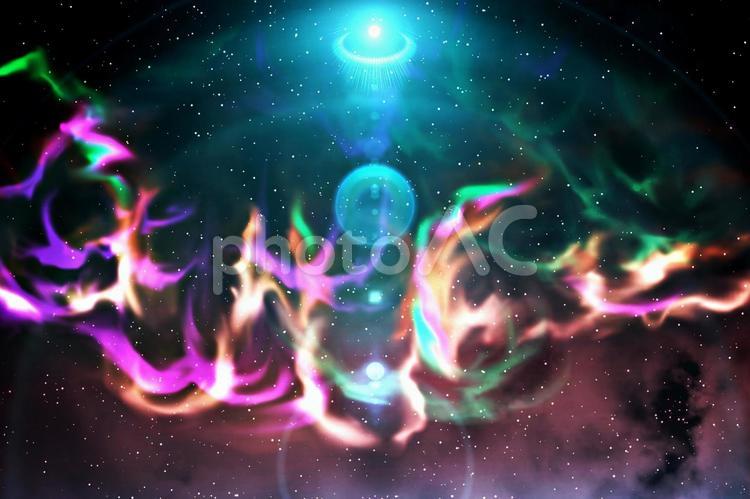幻想的背景素材　宇宙の現象 背景画像,背景素材,壁紙の写真素材