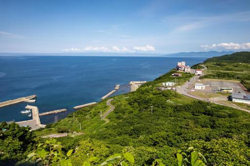 水平線まで続く碧いグラデーション 水平線まで続く碧いグラデーションの写真