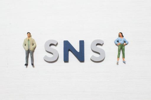 SNSの文字とビジネスマン② SNSの文字とビジネスマン② ソーシャルネットワーキングサー,ネット,ブログの写真素材