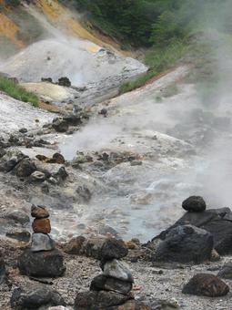 登別温泉地獄谷 11 200906 登別温泉地獄谷 11 200906 北海道,登別,地獄谷の写真素材