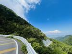 美しい青空と道路 背景,夏,空の写真素材