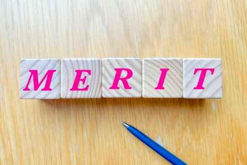 MERIT メリット メリット,利点,長所の写真素材