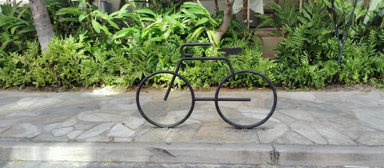 ワイキキの自転車オブジェ ワイキキの自転車オブジェ waikiki,honolulu,ハワイの写真素材