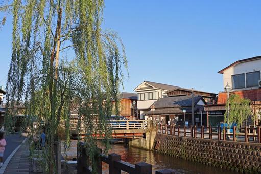 水郷の町 佐原の風景 水郷の町 佐原の風景 水郷,小江戸,町並みの写真素材