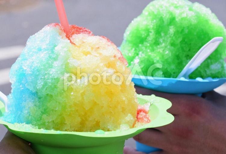 夏やかき氷のイメージ かき氷,夏,アイスの写真素材