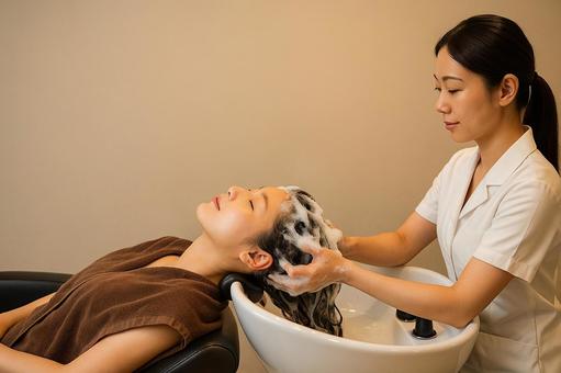 ヘッドスパ髪洗いケア シャンプー ヘッドスパ髪洗いケア シャンプーの写真