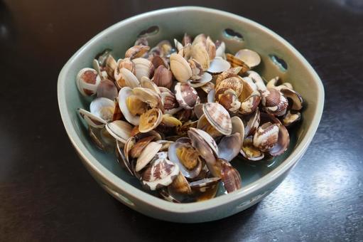 アサリの酒蒸し アサリの酒蒸し アサリ,浅利,酒蒸しの写真素材
