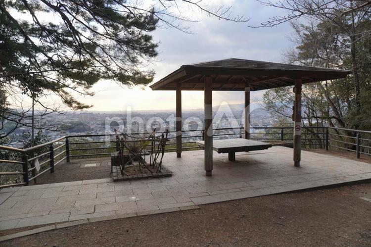 大吉山展望台 展望台,宇治市,宇治の写真素材