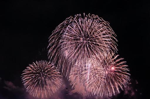 夏の夜の花火③ 夏の夜の花火③の写真