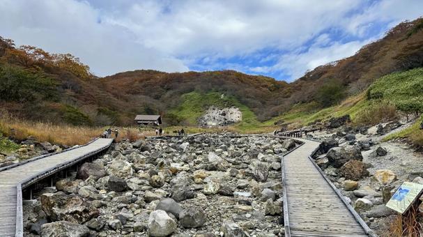 岩 殺生石,要石,岩の写真素材