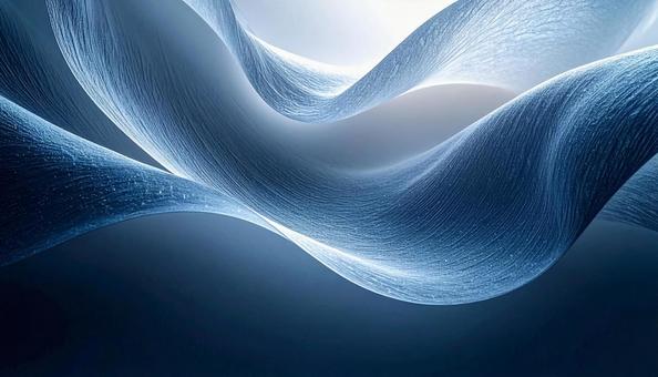 青い光の抽象曲線模様の写真