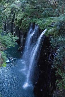 高千穂峡　真名井の滝 高千穂峡,真名井の滝,高千穂の写真素材