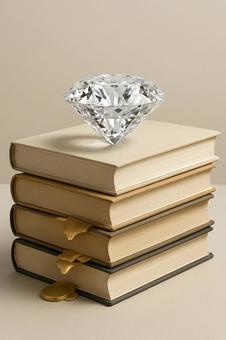 本とダイヤモンドの写真