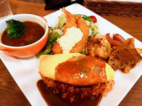 洋食屋さんのワンプレート 洋食屋さんのワンプレートの写真