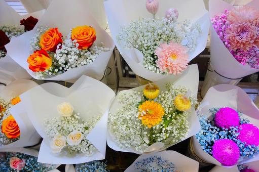 海外のお花屋さん 13 花屋,ブーケ,花の写真素材