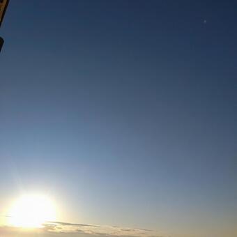 空と朝日 空と朝日の写真