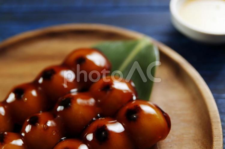 みたらし団子の和菓子 みたらし団子,和菓子,団子の写真素材