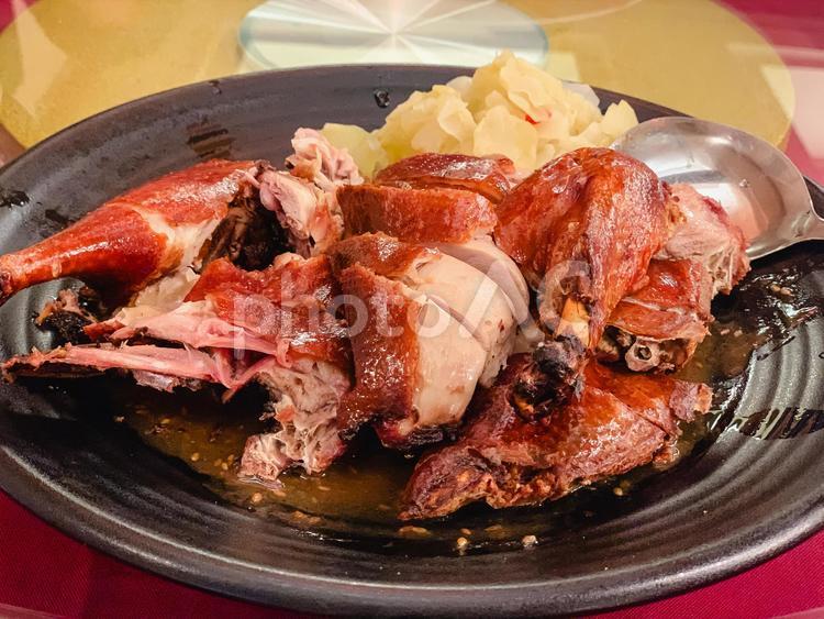 中華料理　北京ダック　ローストダック ダック,食べ物,ローストダックの写真素材