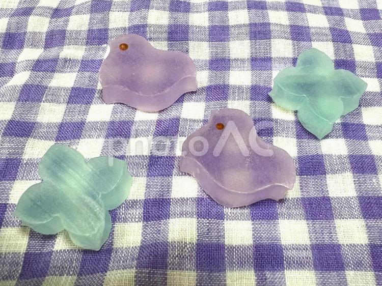 パステルなお菓子 琥珀糖,お菓子,和菓子の写真素材