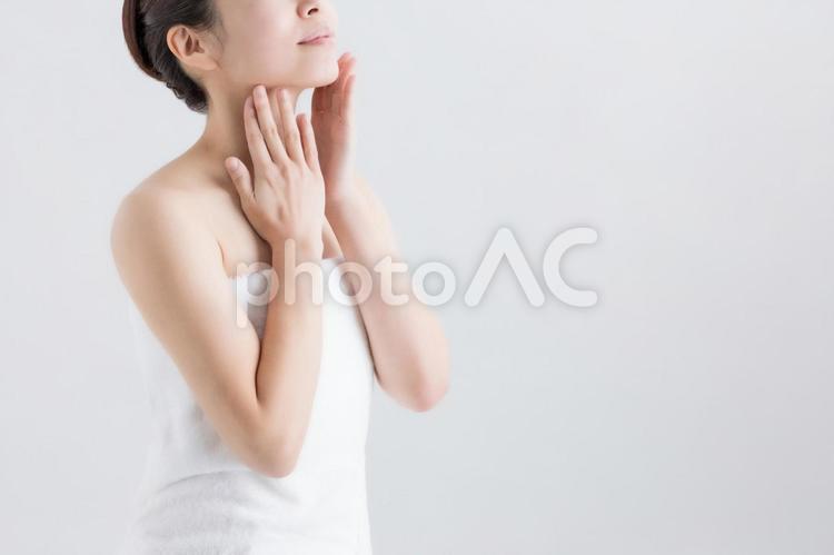 美容のイメージ 美肌,保湿,お風呂の写真素材