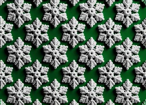 かぎ針編みの雪の結晶のモチーフ かぎ針編みの雪の結晶のモチーフ の写真