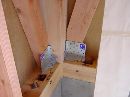 筋交い　金物　現場 筋交い,金物,筋交い金物の写真素材