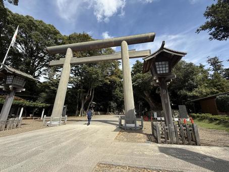 鹿島神宮　大鳥居 鹿島神宮,神社,茨城県の写真素材