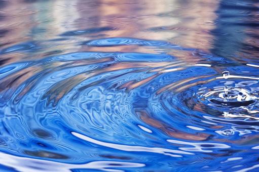 紅葉と波紋、水紋7 紅葉と波紋、水紋7の写真