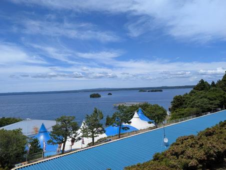 のとじま水族館 遥かなる海 のとじま水族館 遥かなる海 海,青空,雲の写真素材