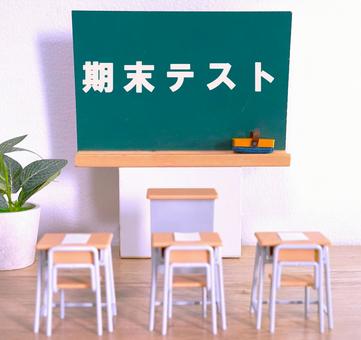 期末テスト(文字) 期末テスト(文字) 学校,黒板,教室の写真素材