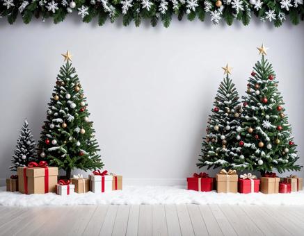 クリスマスツリーの背景壁紙 クリスマスツリーの背景壁紙の写真