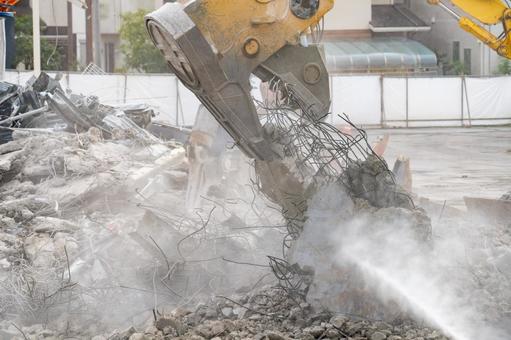 建物解体工事の現場 解体,工事,建設の写真素材