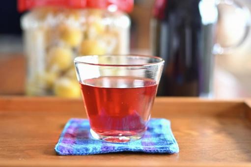 Photo, shiso juice, red mizugi, prevention of summer retort, 