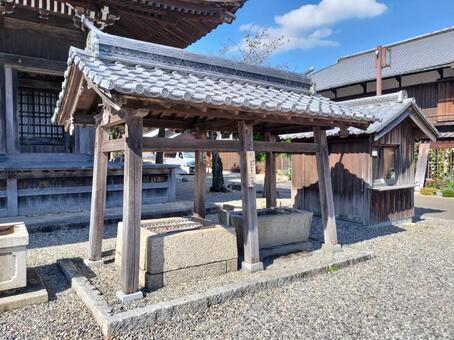 旧東海道　関宿　関地蔵院の手水舎 関地蔵院,関の地蔵,手水舎の写真素材