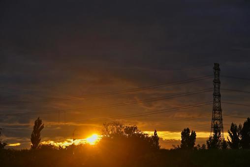 夕焼け 夕焼けの写真