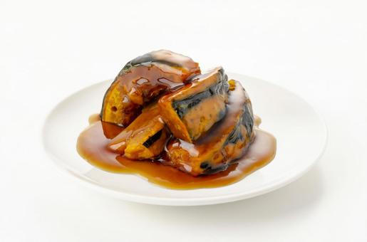 揚げかぼちゃの甘辛あんかけ 揚げかぼちゃ,あんかけ,かぼちゃの写真素材