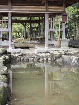 木陰に憩う古都の午後 奈良公園,休憩所,東屋の写真素材