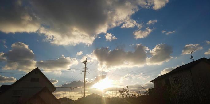 夕空 夕空の写真