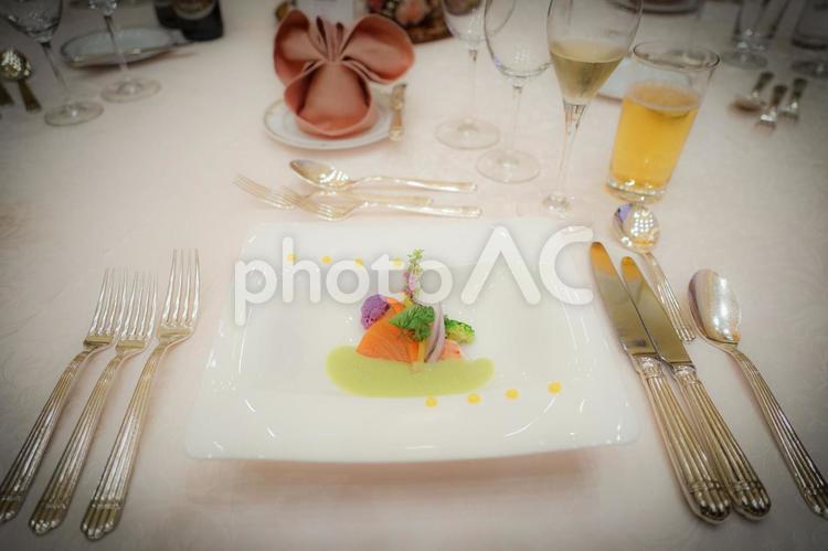おしゃれなレストランの料理イメージ レストラン,三ツ星レストラン,豪華の写真素材
