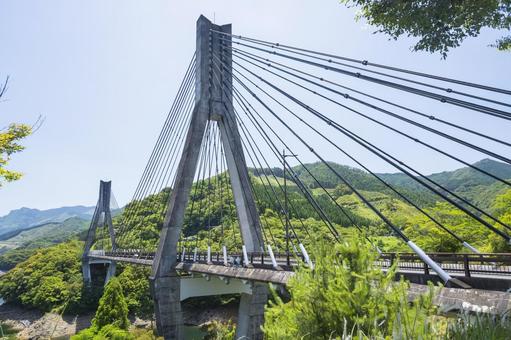 宇目の唄げんか大橋3 宇目の唄げんか大橋3 唄げんか大橋,佐伯市宇目町,北川ダムの写真素材