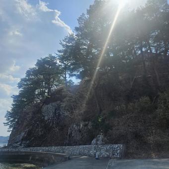 光り差す浄土ヶ浜 光り差す浄土ヶ浜の写真